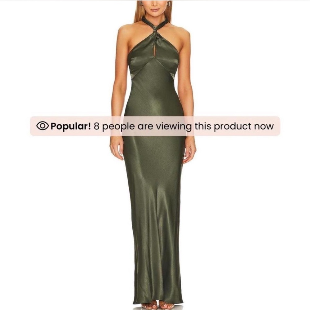 NWT Shona Joy La Lune High Neck Twist Maxi Dress
